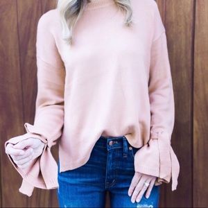 ASTR tie sleeve sweater